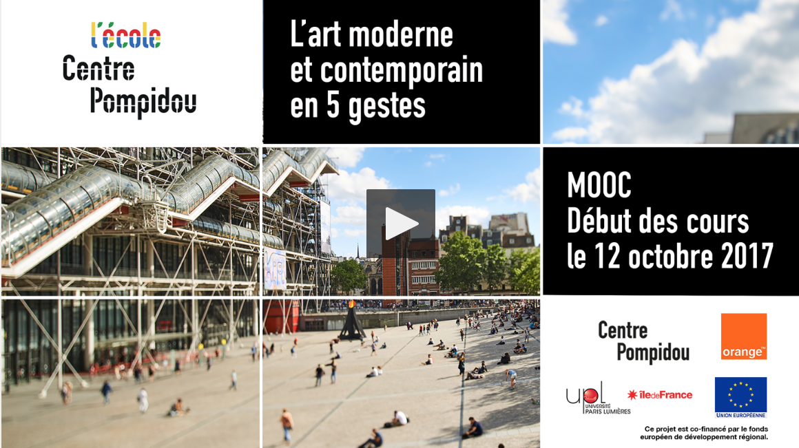 MOOC L’art moderne et contemporain en 5 gestes – Centre Pompidou