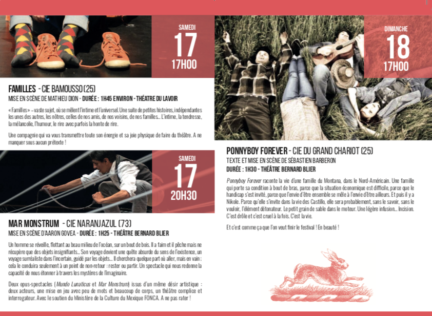 Festival Paroles en marge – Pontarlier – du 14 au 18 novembre 2018
